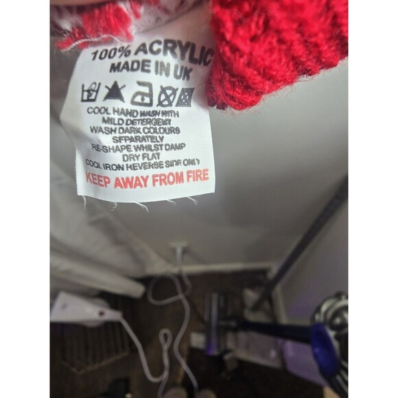 Red Reindeer Christmas Sweater • Fits Like XL • Pulse London Paris • - Picture 5 of 8